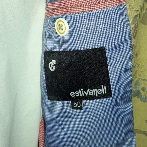 ESTIVANELI Botanical Print Euro Style Blazer, 40L - Picture 3 of 8